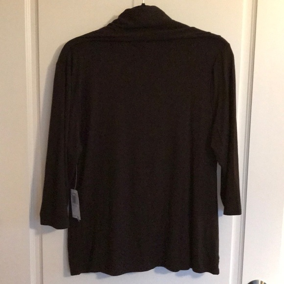 Grace Elements Brown Quarter Zip Top - Picture 3 of 5